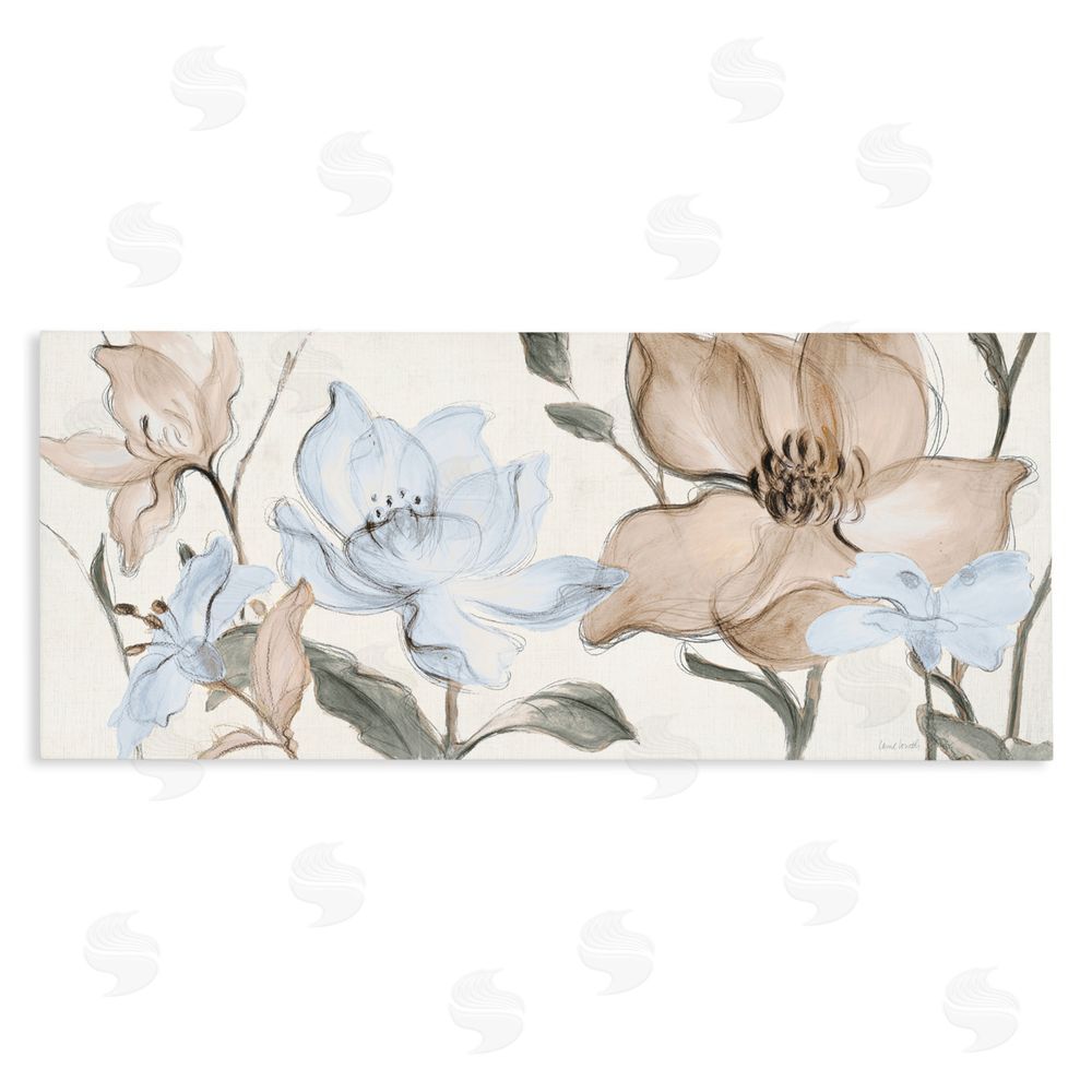 Lanie Loreth Soft Whispering Florals Stretched Canvas Wall Art Print