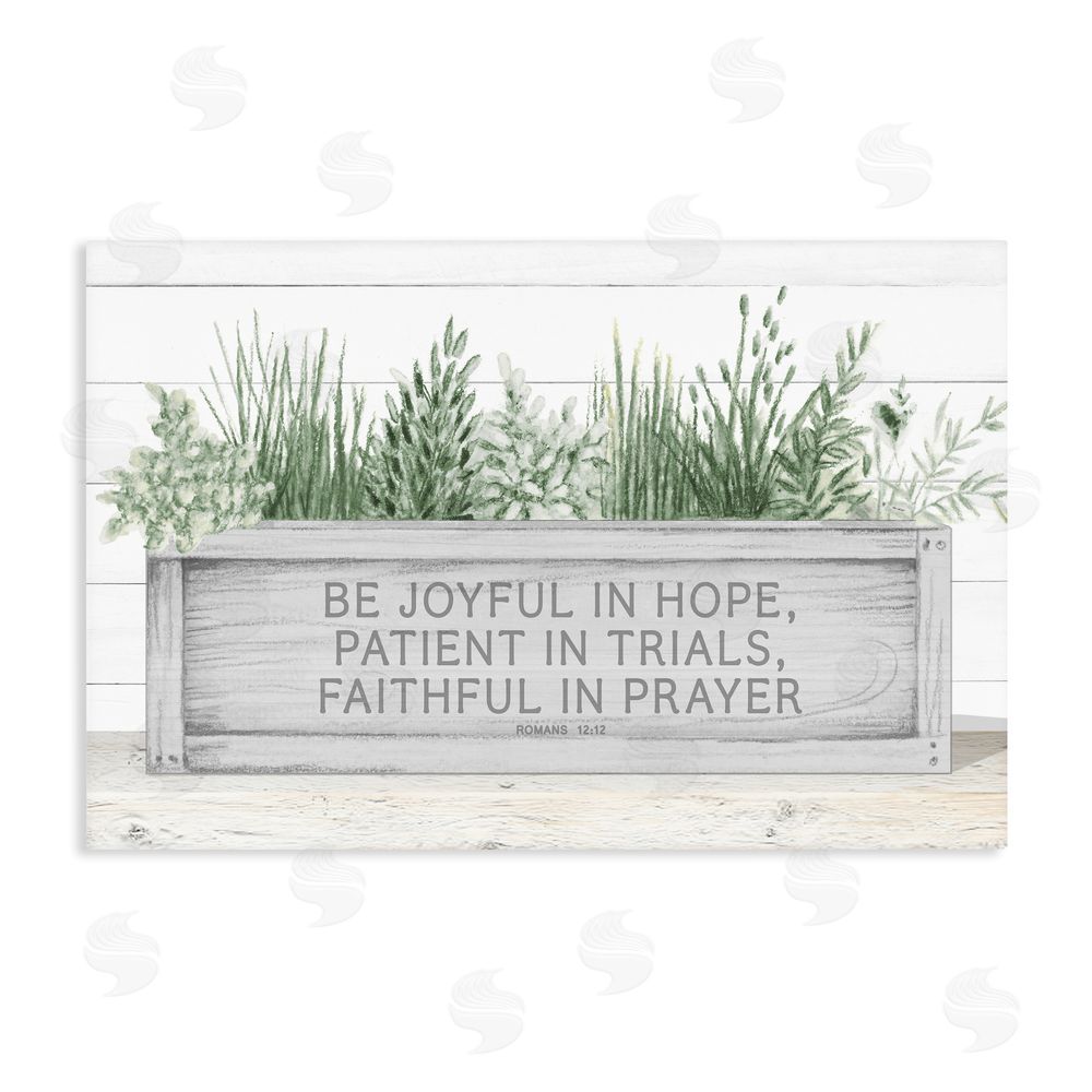 Sundance Graphics Be Joyful Flower Box Canvas Wall Art Print