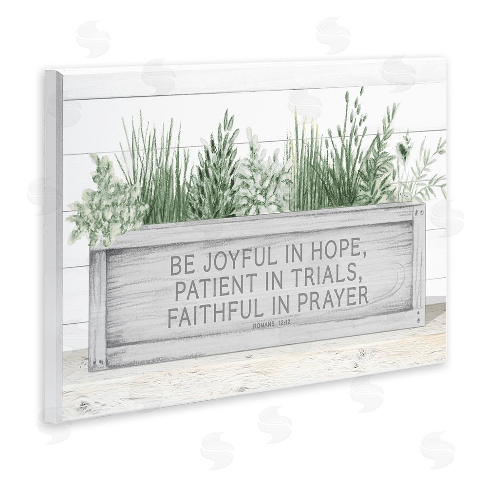 Sundance Graphics Be Joyful Flower Box Wall Plaque Printed Art