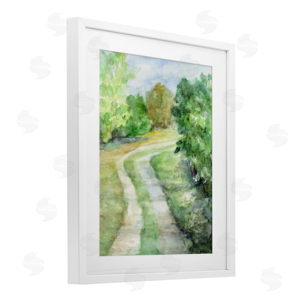 Sundance Graphics Around The Bend White Framed Print Under Glass Wall Art