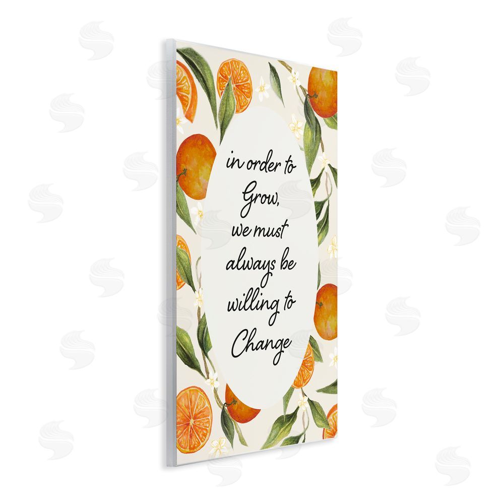 Janice Gaynor Willing To Change Quote Wall Plaque Art Print