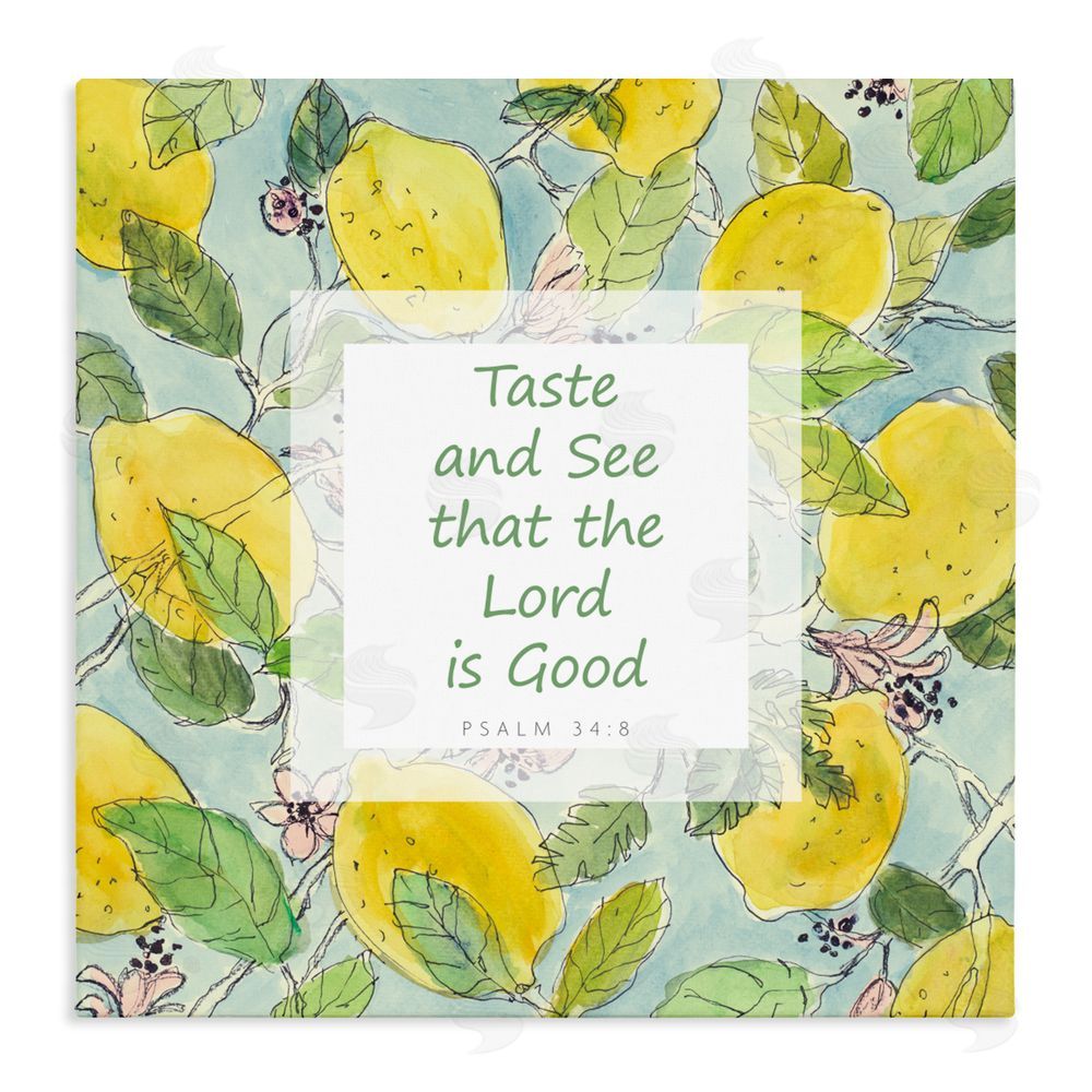 Lanie Loreth Taste & See Lord Is Good Stretched Canvas Wall Art Print