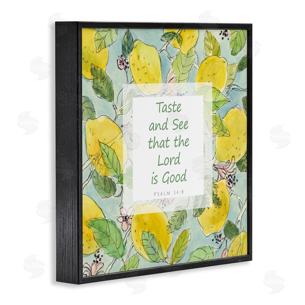 Lanie Loreth Taste & See Lord Is Good Black Framed Giclee Wall Art Print