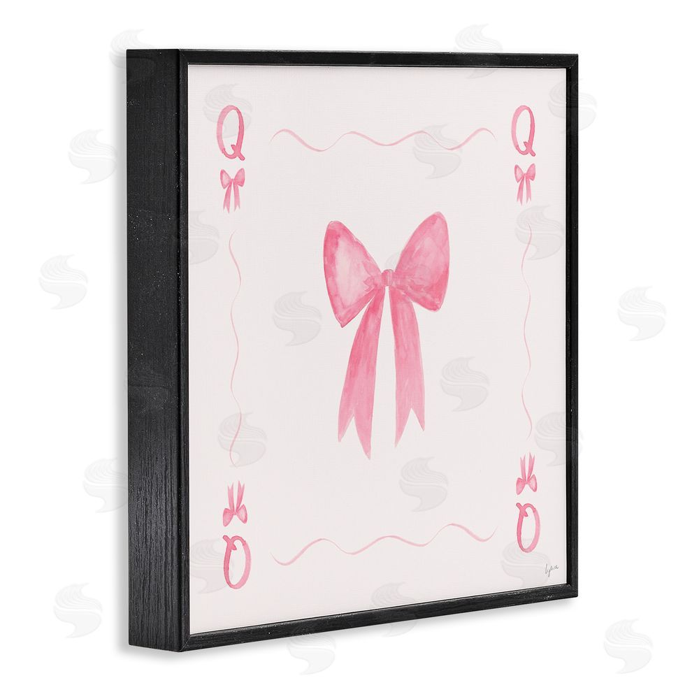 Lucille Price Queen of Ribbons Card Black Framed Giclee Wall Art Print