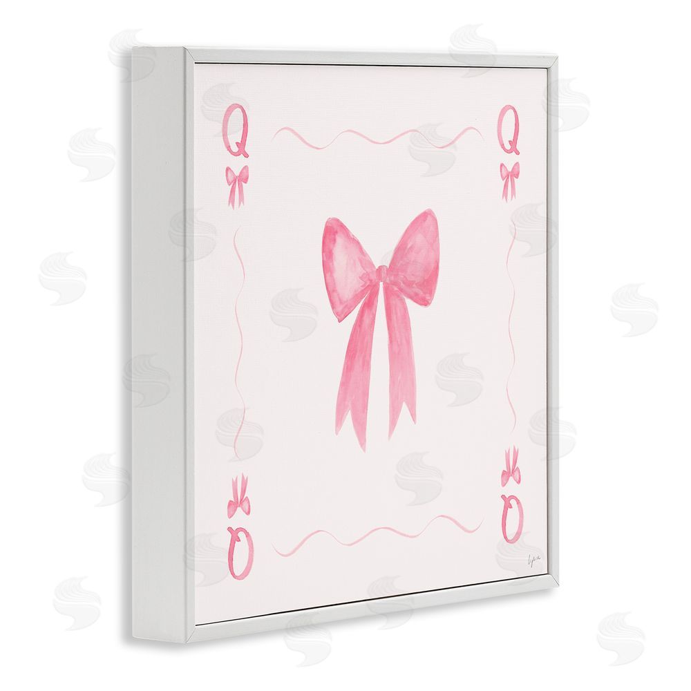 Lucille Price Queen of Ribbons Card White Framed Giclee Wall Art Print