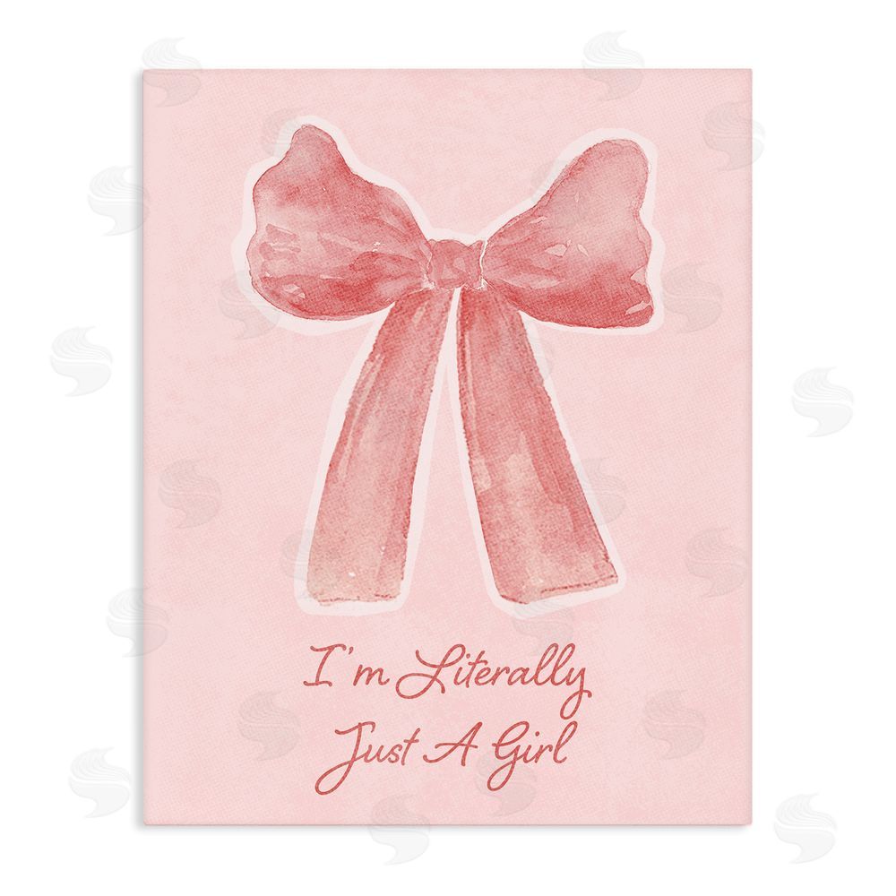 Sundance Graphics Literally Just A Girl Canvas Wall Art Print