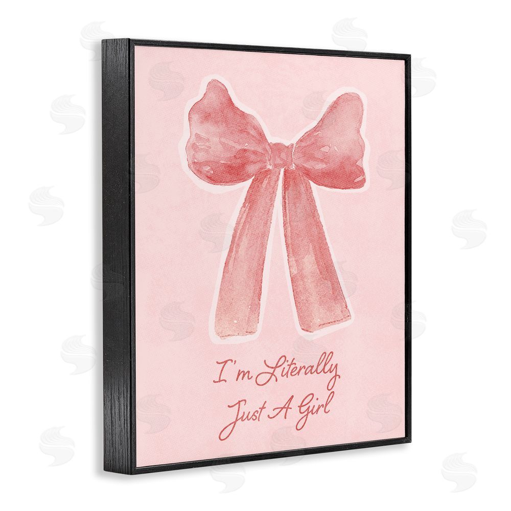 Sundance Graphics Literally Just A Girl Black Framed Giclee Wall Art Print