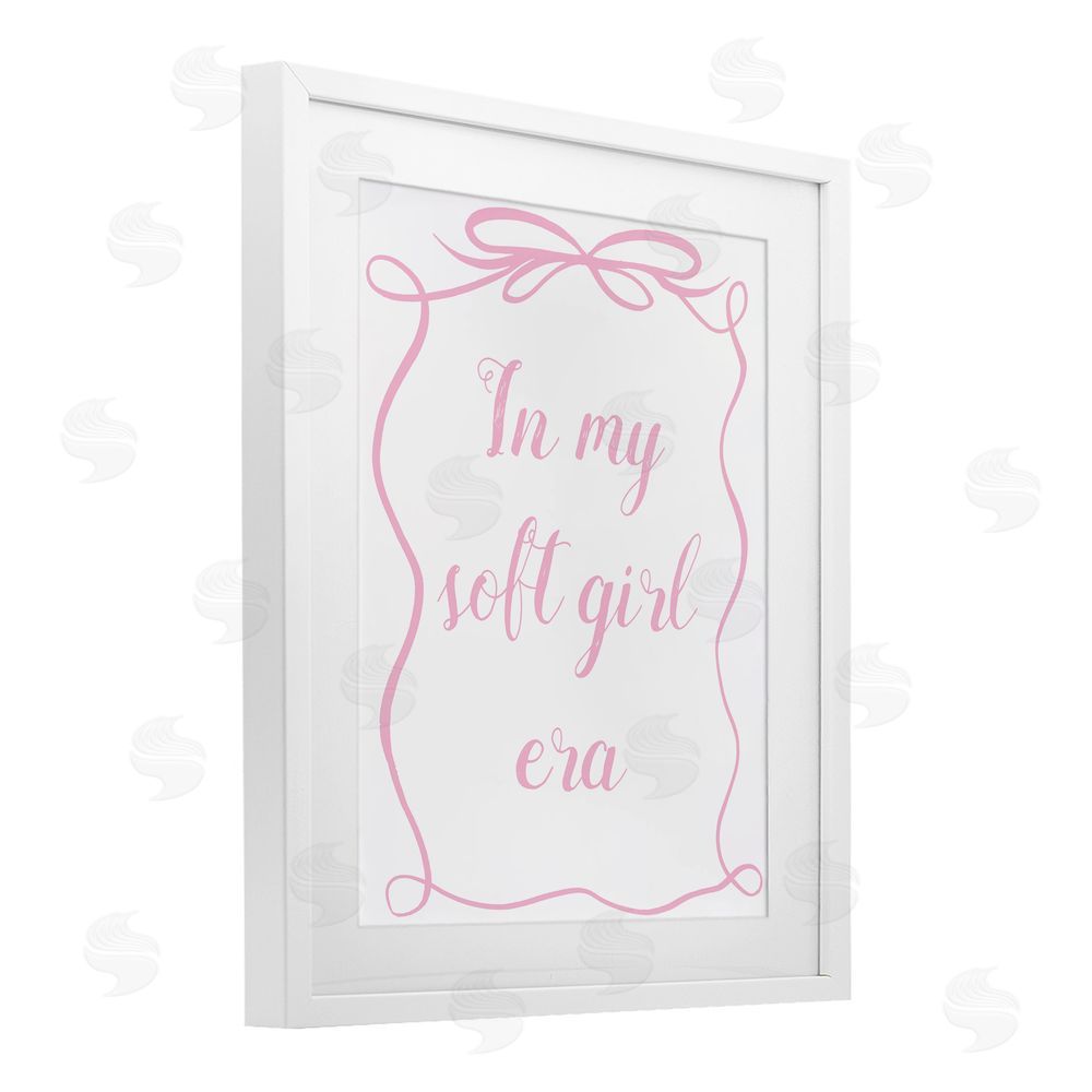 Sundance Graphics In My Soft Girl Era White Framed Print Under Glass Wall Art