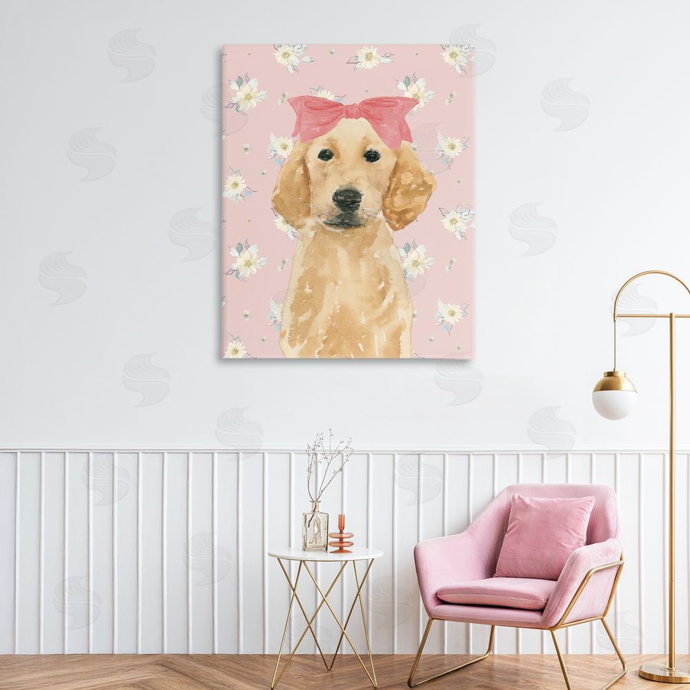 Lucille Price Picture Ready Retriever Stretched Canvas Wall Art in Room