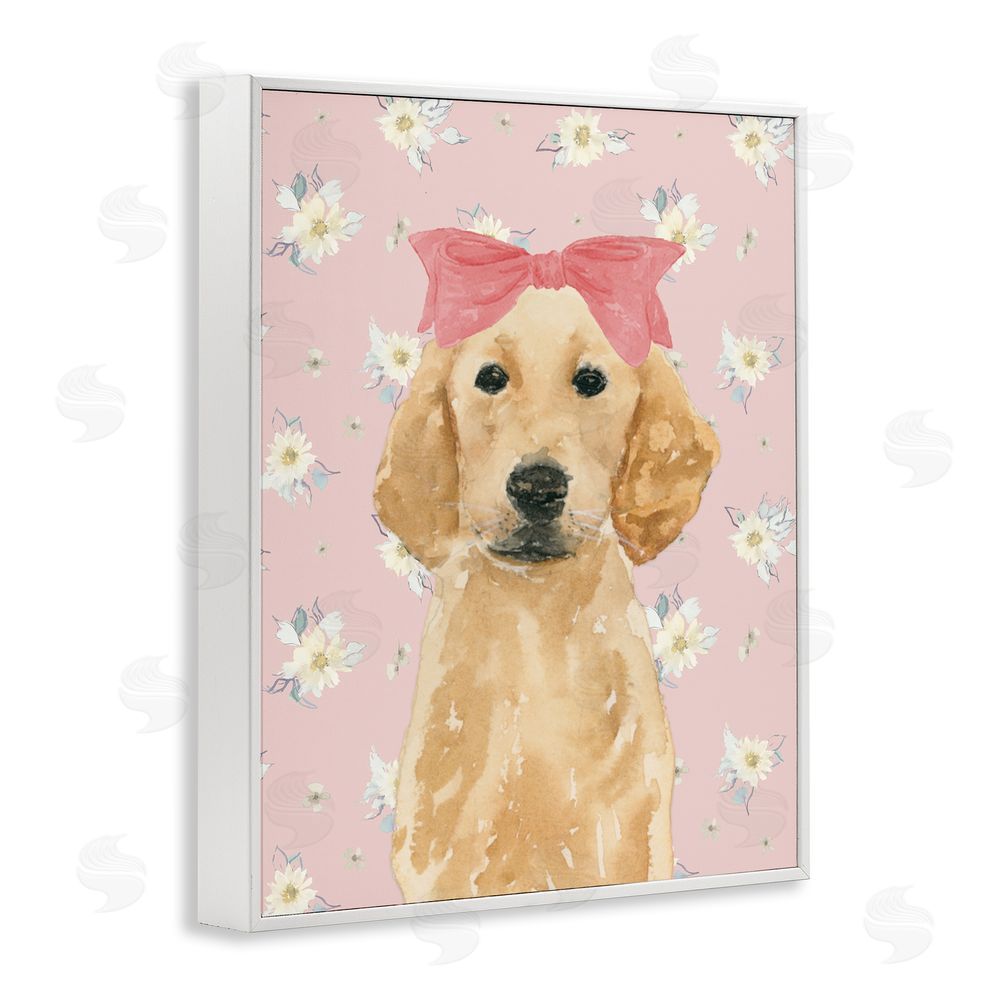 Lucille Price Picture Ready Retriever White Framed Giclee Wall Art Print