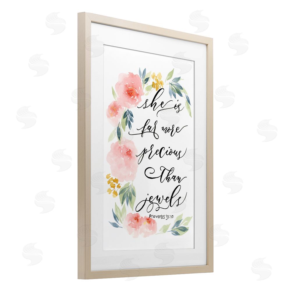 Sundance Graphics Far More Precious Than Jewels Birch Framed Print Under Glass Wall Art