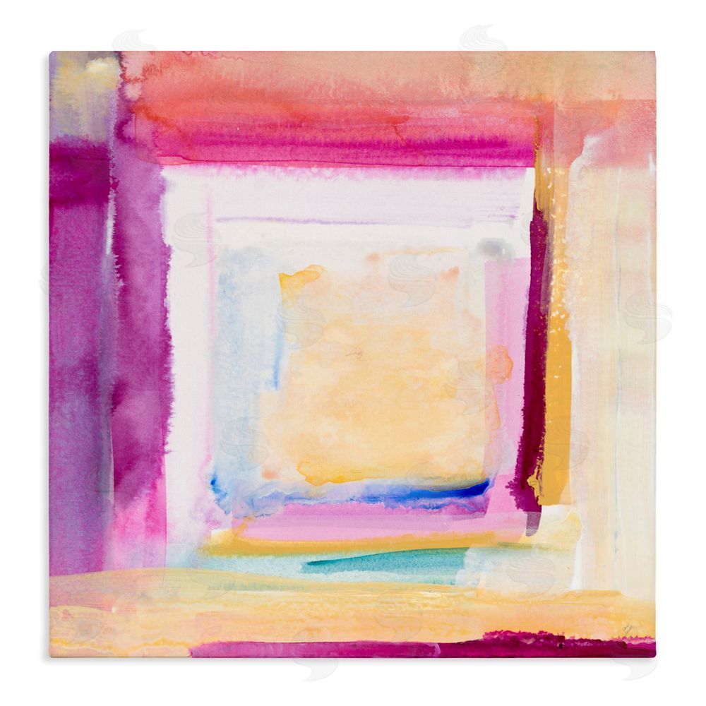 Lanie Loreth Vibrant Layers New Day Stretched Canvas Wall Art Print