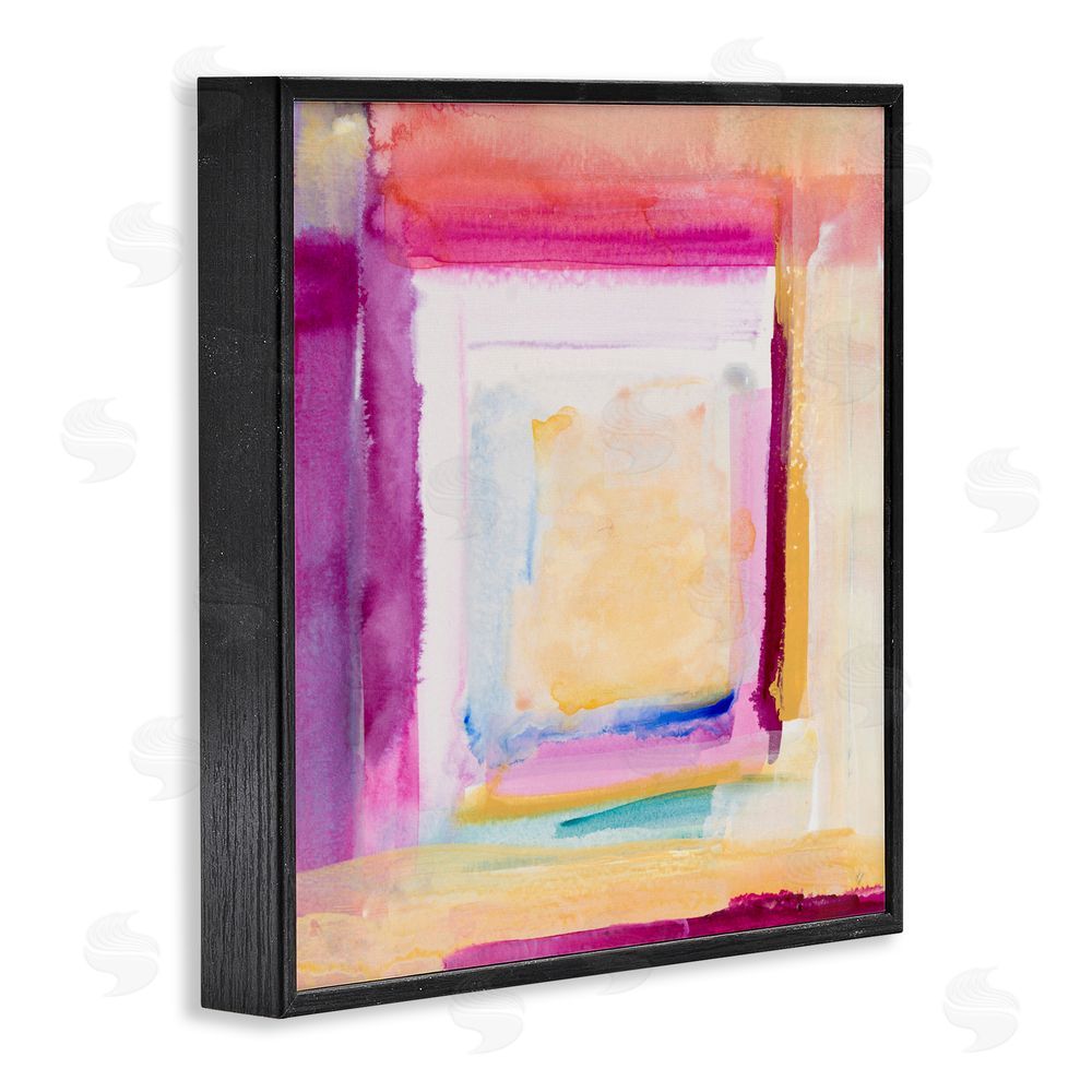 Lanie Loreth Vibrant Layers New Day Black Framed Giclee Wall Art Print