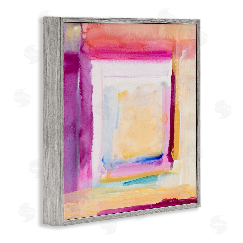 Lanie Loreth Vibrant Layers New Day Gray Framed Giclee Wall Art Print