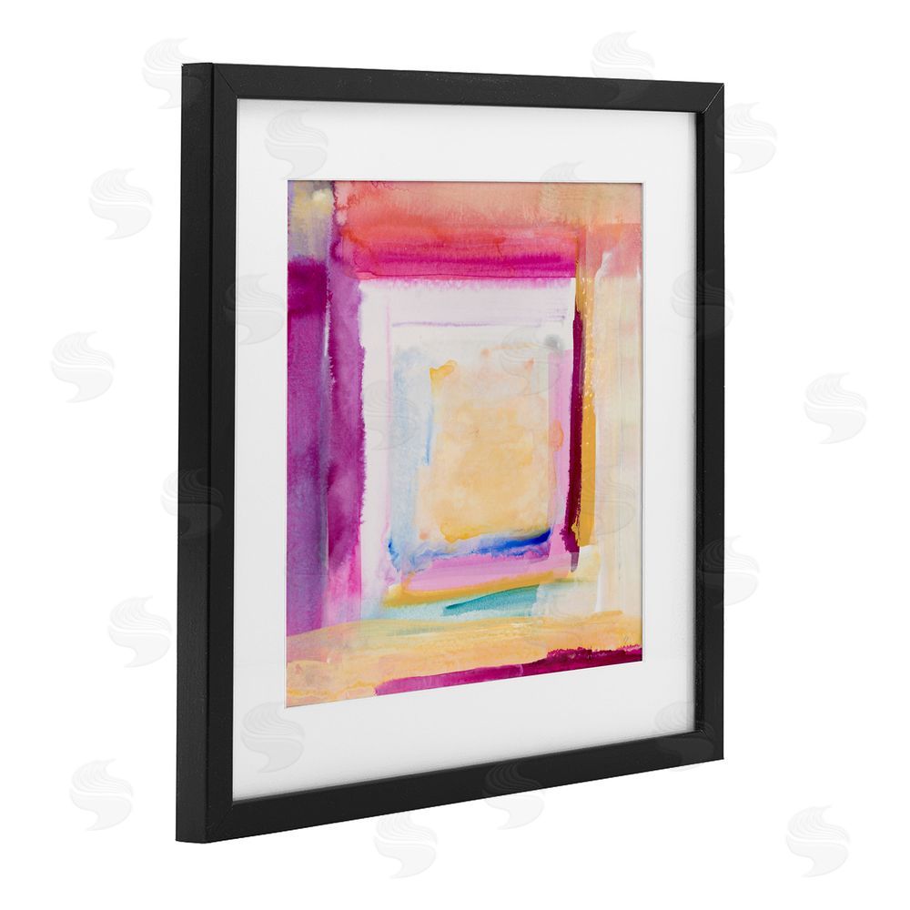 Lanie Loreth Vibrant Layers New Day Black Framed Print Under Glass Wall Art