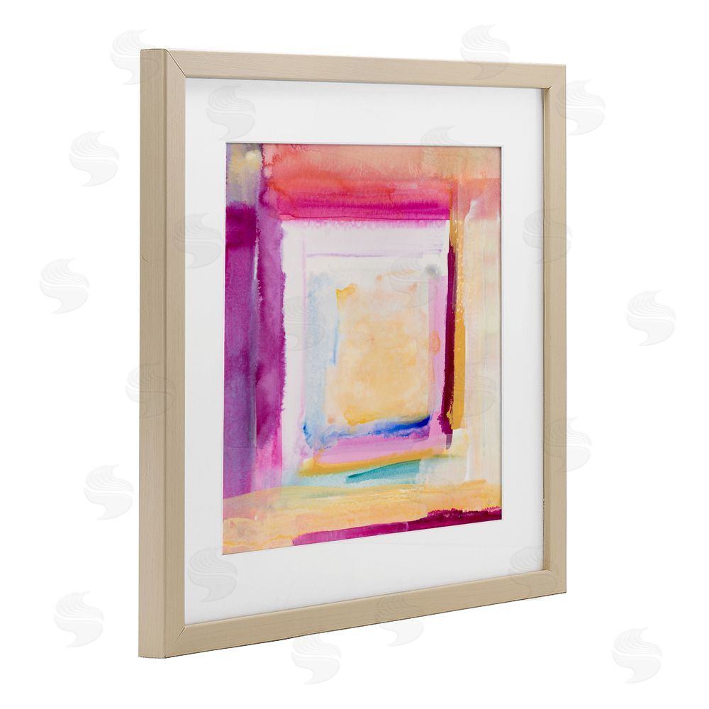 Lanie Loreth Vibrant Layers New Day Birch Framed Print Under Glass Wall Art
