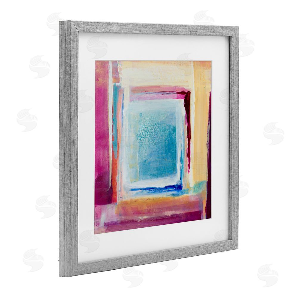 Sundance Graphics Bright Colors New Day Gray Framed Print Under Glass Wall Art