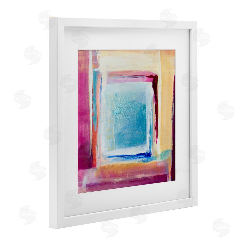 Sundance Graphics Bright Colors New Day White Framed Print Under Glass Wall Art