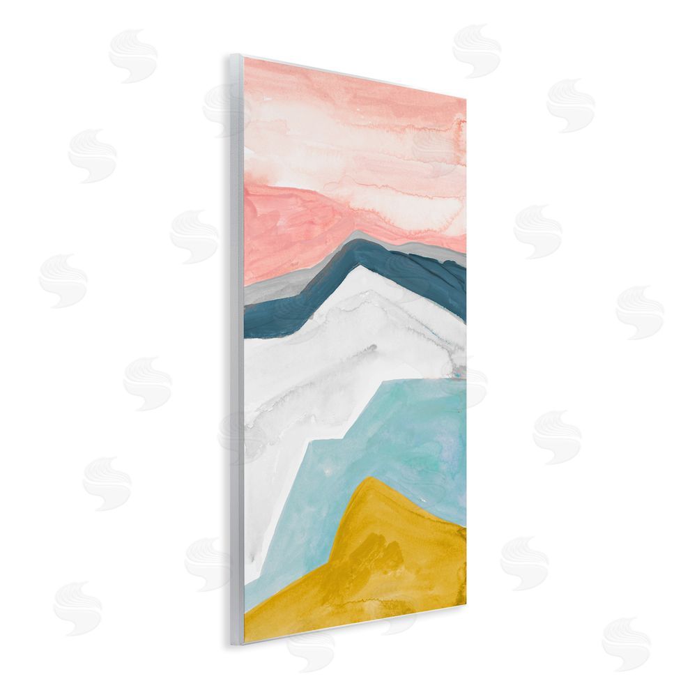B. Danelle Pastel Geometric Mountains Wall Plaque Art Print