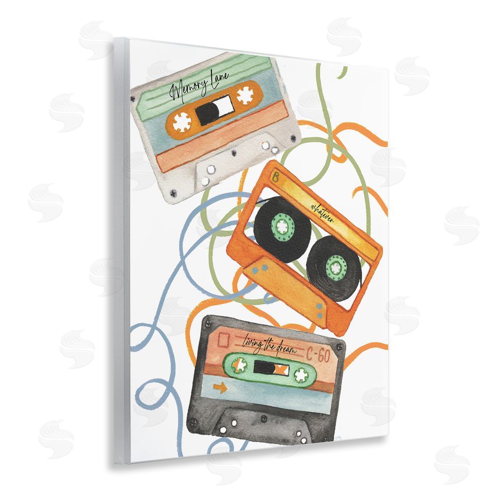 Sundance Graphics Cassette Mix Tapes Trio Wall Plaque Printed Art