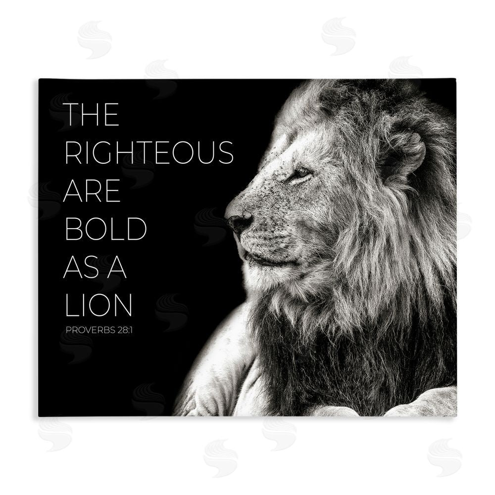Sundance Graphics The Righteous Bold As A Lion Canvas Wall Art Print