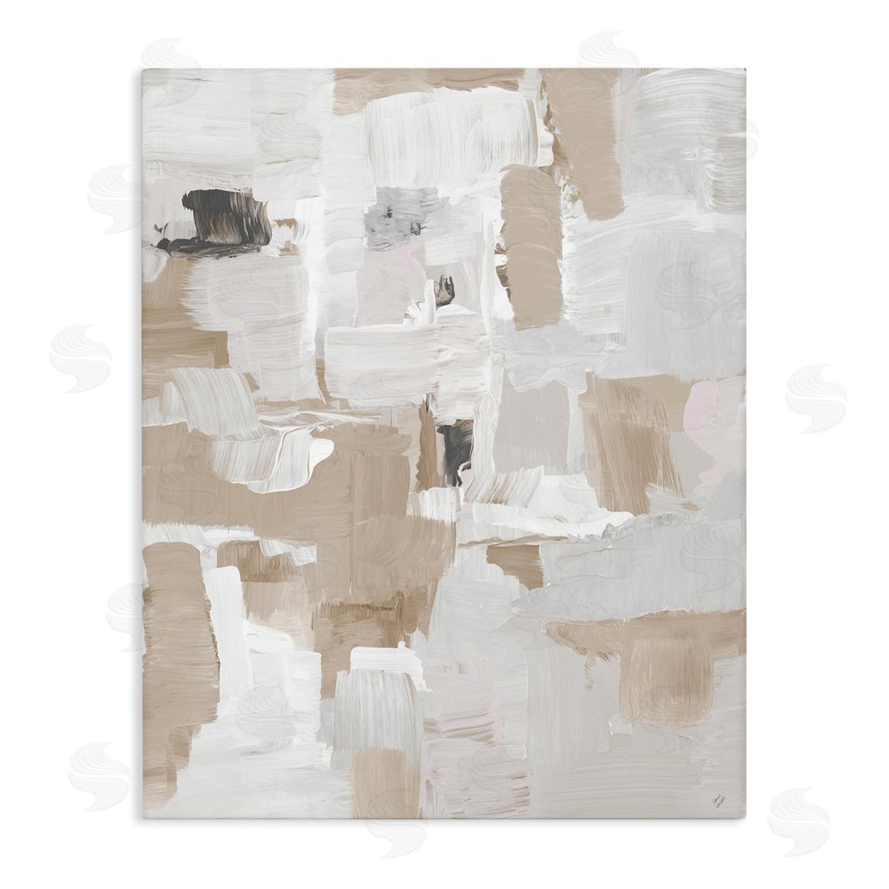 Sundance Graphics Beige & White Peace Canvas Wall Art Print