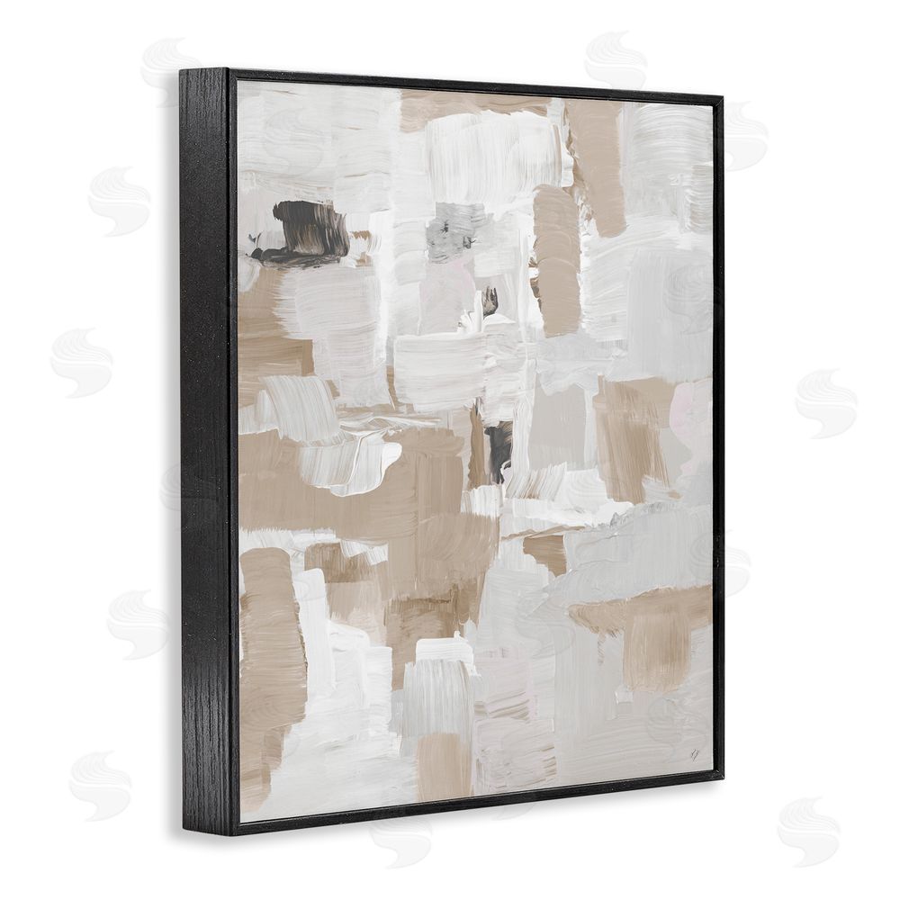 Sundance Graphics Beige & White Peace Black Framed Giclee Wall Art Print