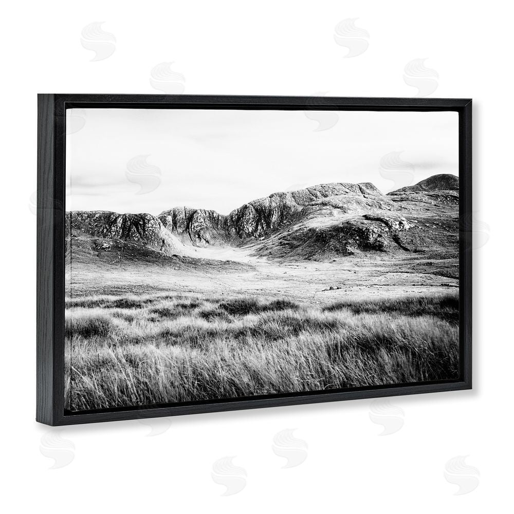 Sundance Graphics Magnificent Countryside View Black Floating Frame Canvas Wall Art Print