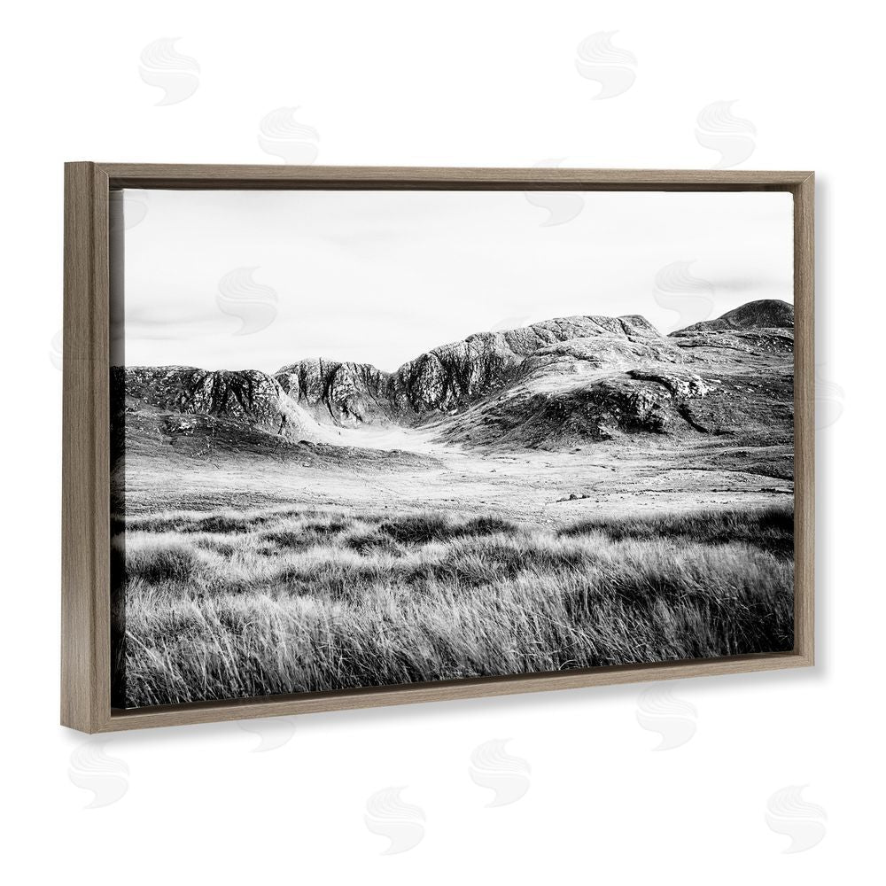 Sundance Graphics Magnificent Countryside View Brown Floating Frame Canvas Wall Art Print