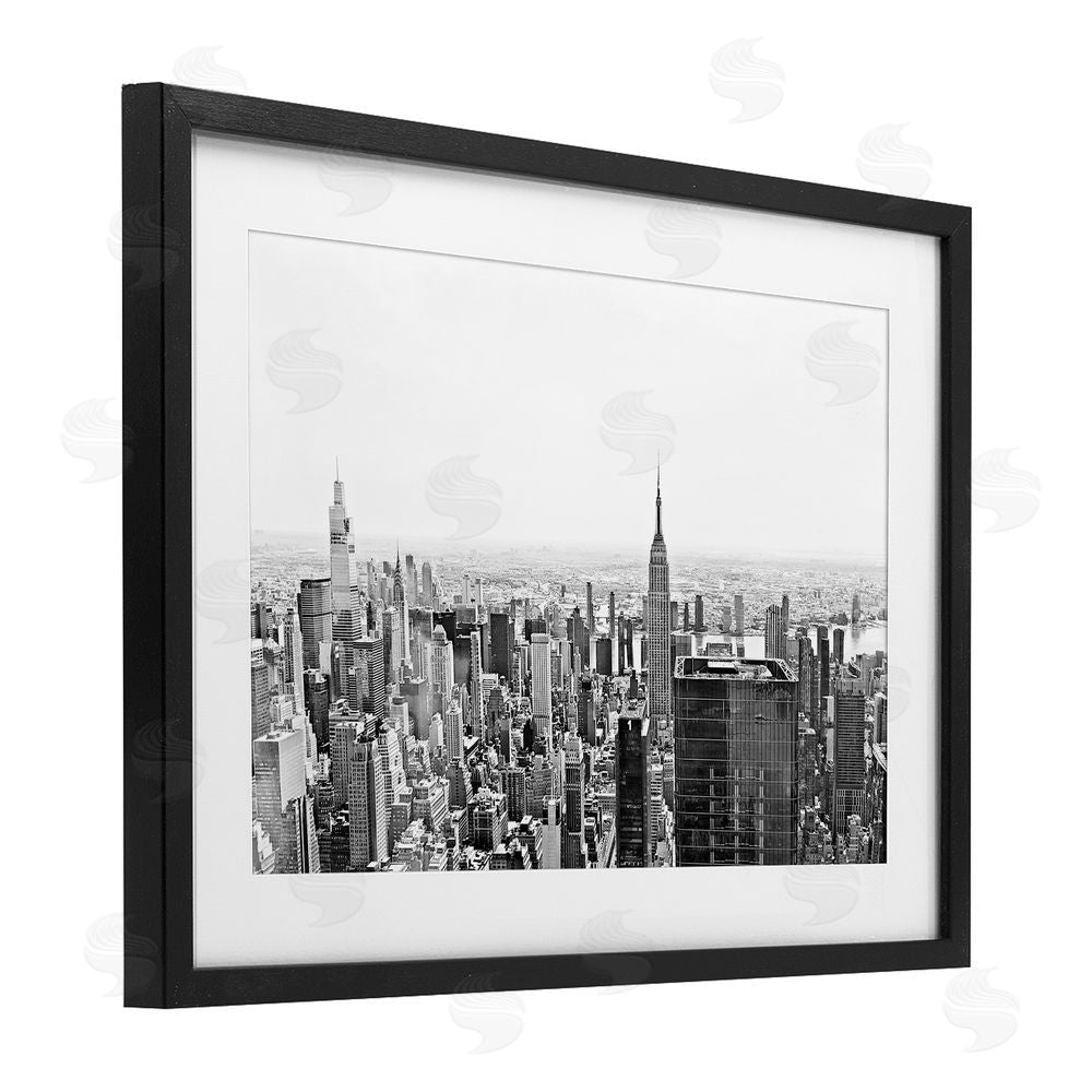 Kali Wilson New York City Scape View Black Framed Print Under Glass Wall Art
