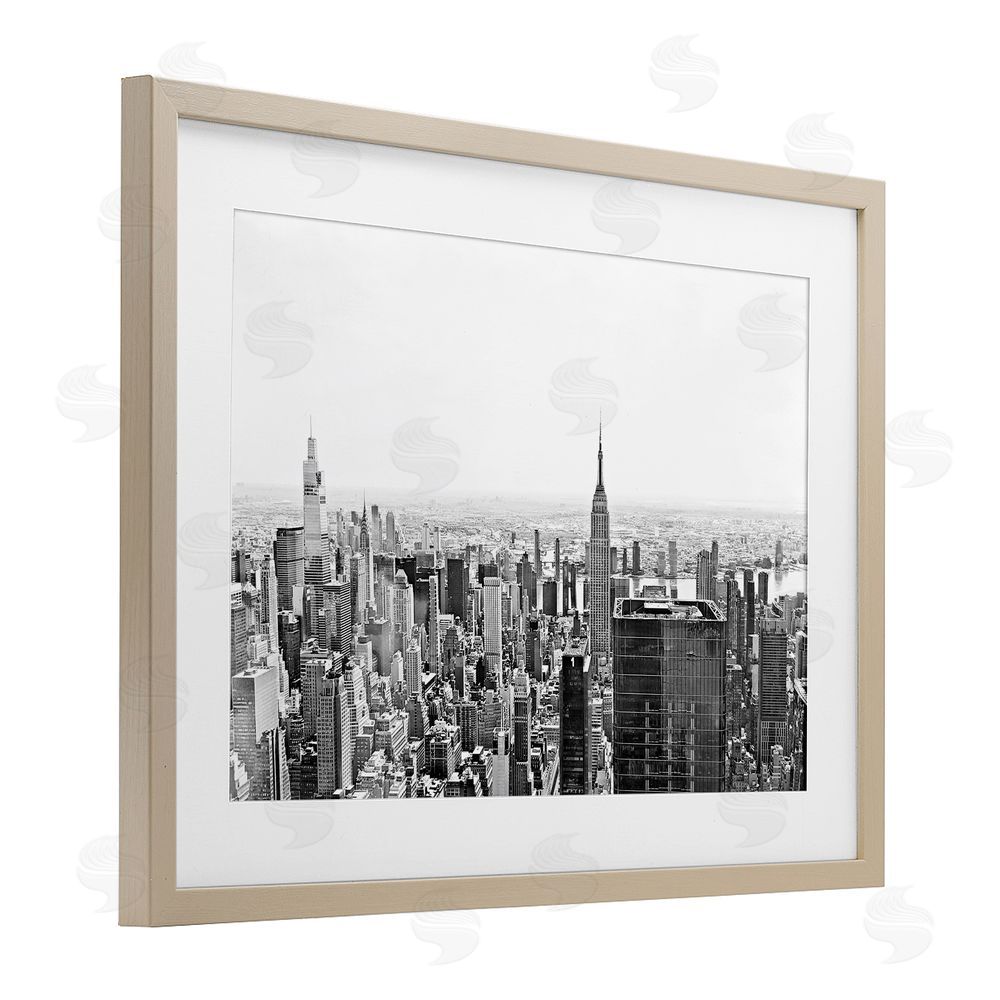 Kali Wilson New York City Scape View Birch Framed Print Under Glass Wall Art