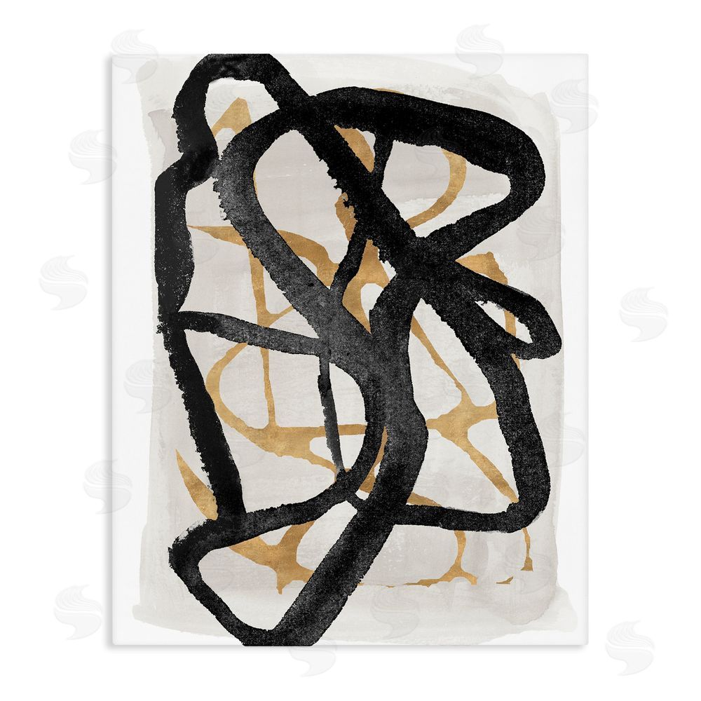 Sundance Graphics Expressive Hindsight in Black Canvas Wall Art Print