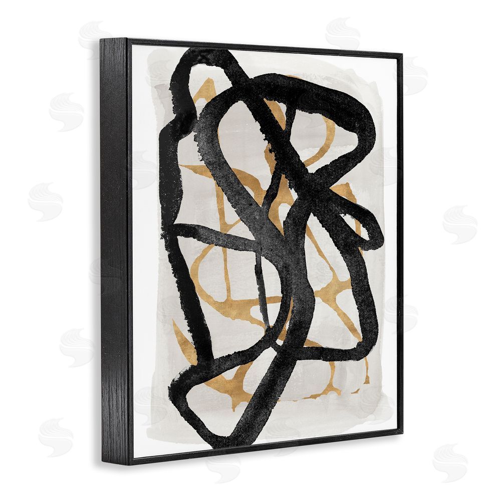 Sundance Graphics Expressive Hindsight in Black Black Framed Giclee Wall Art Print