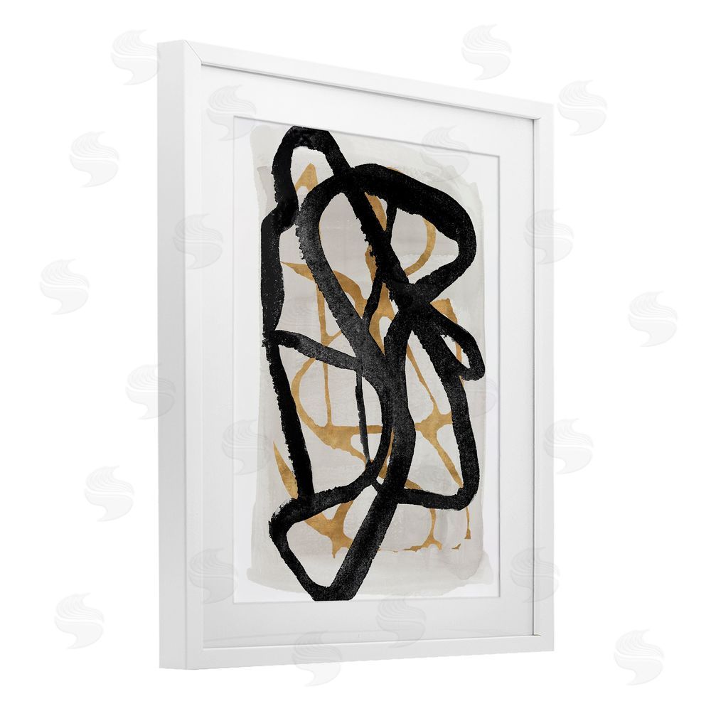 Sundance Graphics Expressive Hindsight in Black White Framed Print Under Glass Wall Art