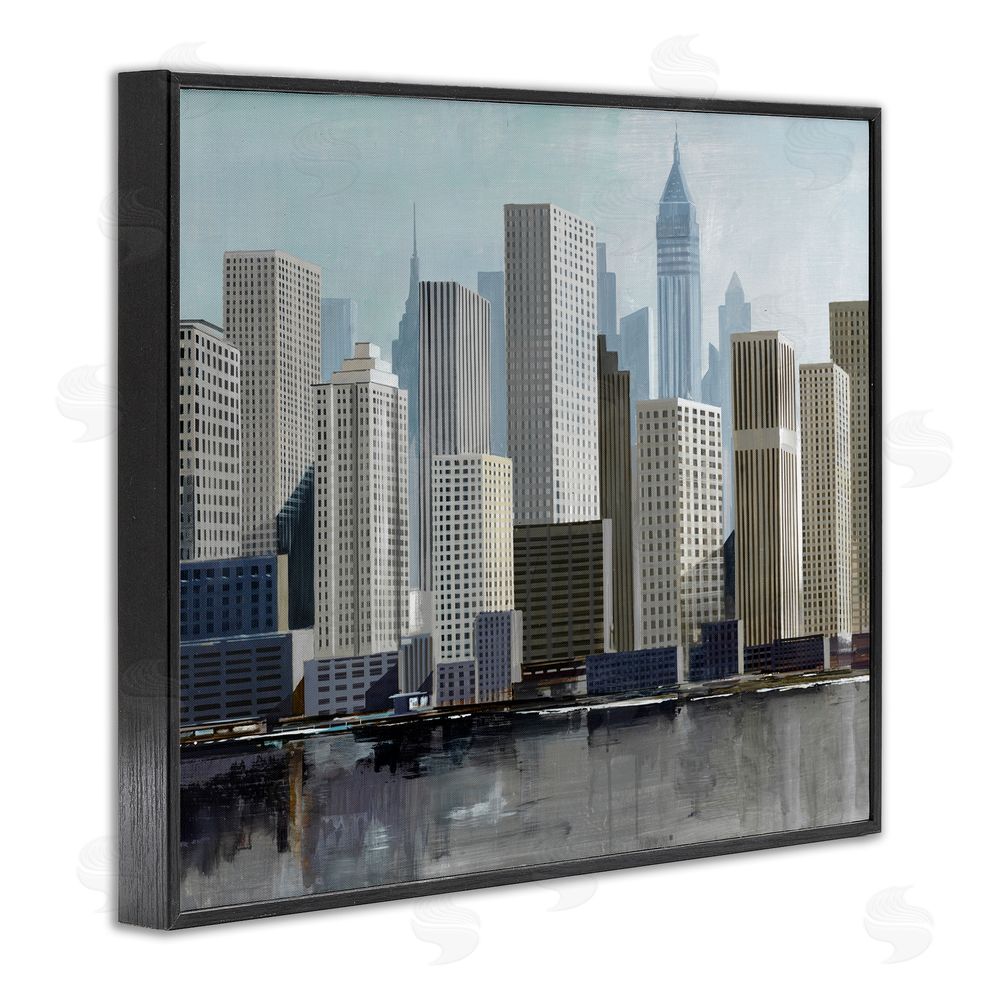 Lorenzo Collective New York City Sans Bridge Black Framed Giclee Wall Art Print