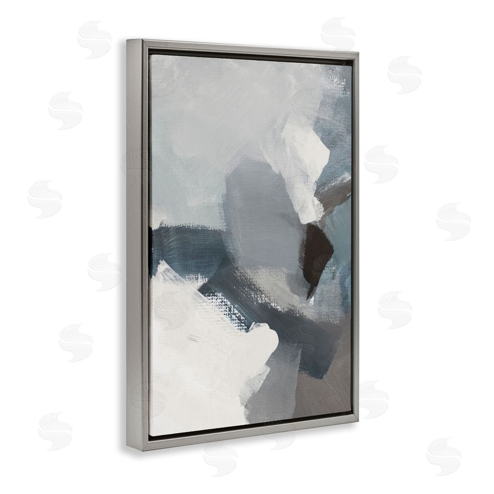 Lanie Loreth Peace In The Storm Gray Floating Frame Canvas Wall Art Print