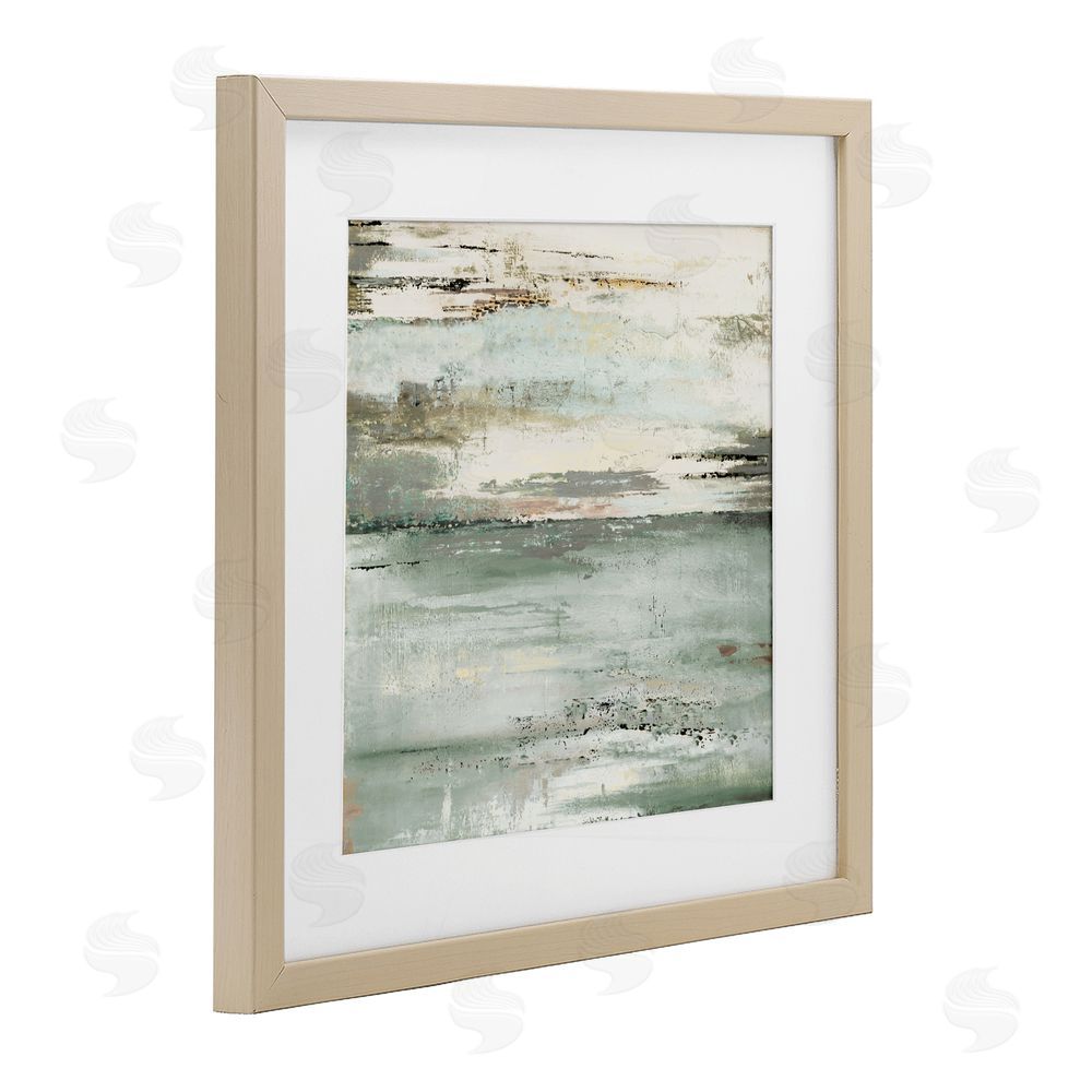 Patricia Pinto The Seafoam Ones Abstract Birch Framed Print Under Glass Wall Art
