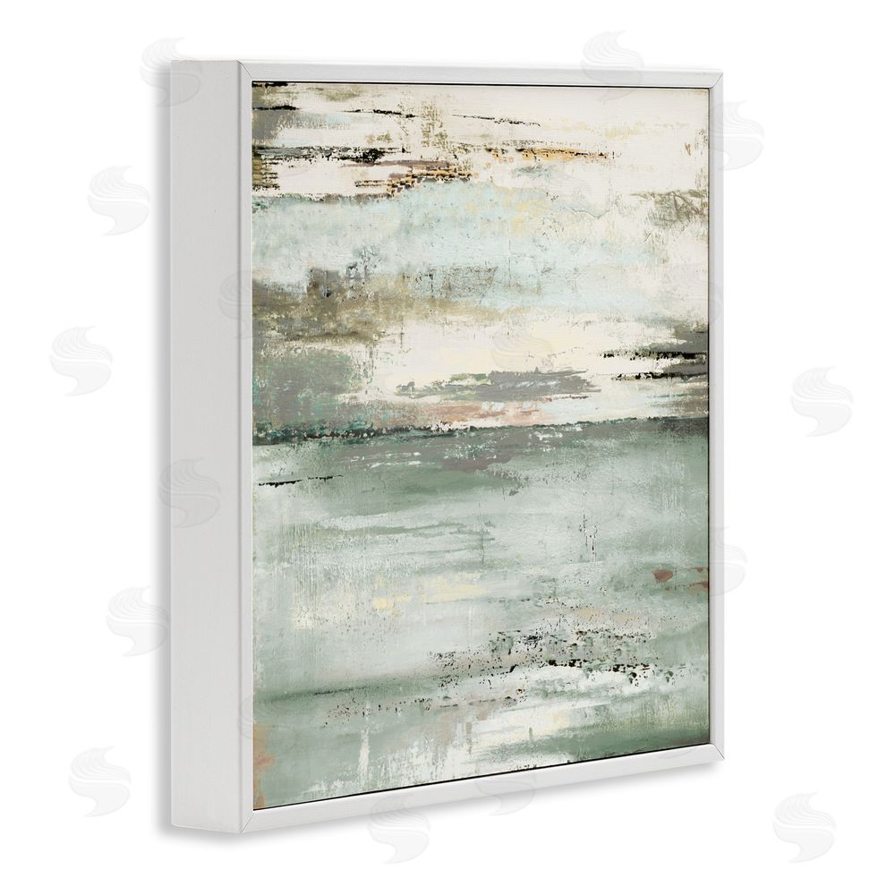 Patricia Pinto The Seafoam Ones Abstract White Framed Giclee Wall Art Print
