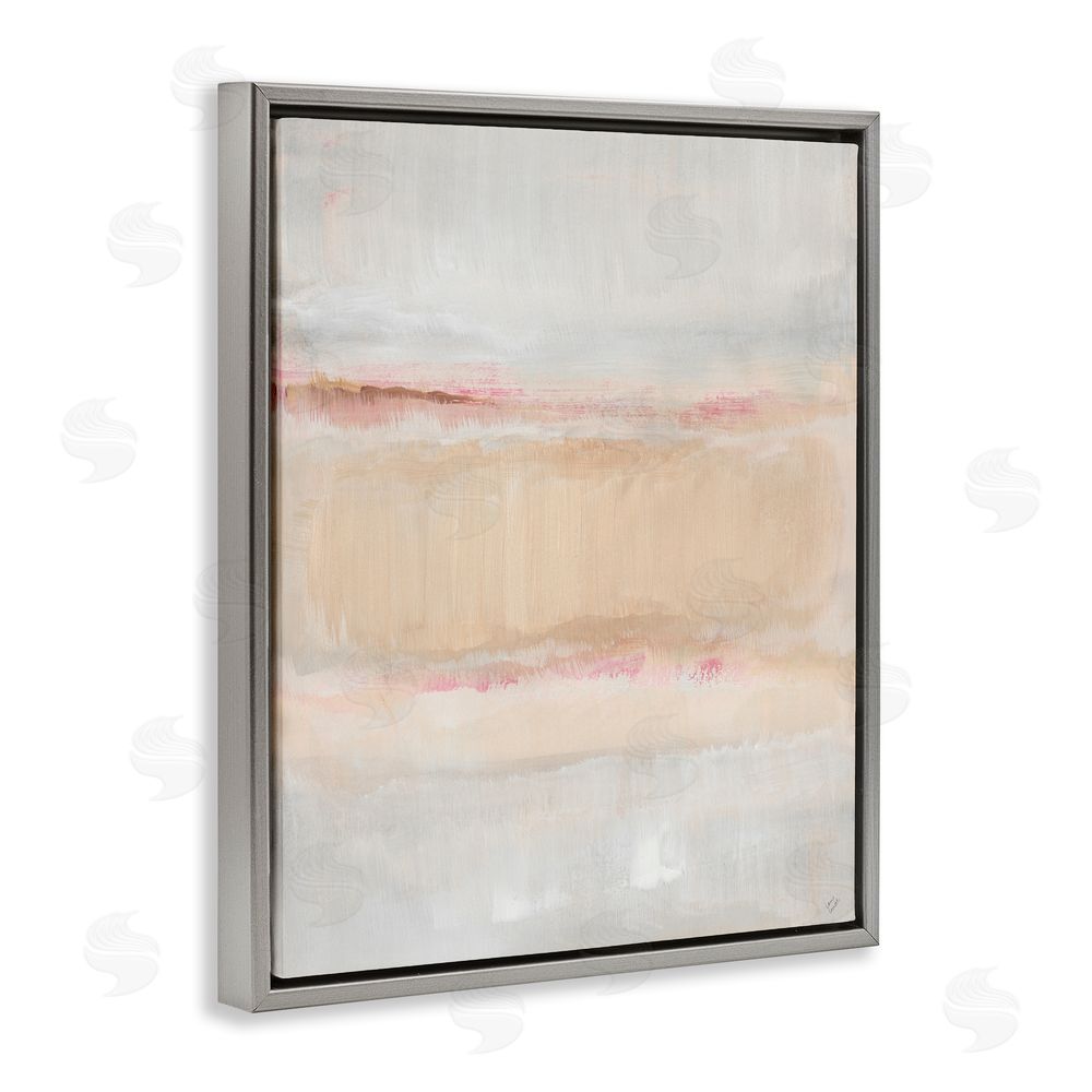 Lanie Loreth Restful Misty Landscape Gray Floating Frame Canvas Wall Art Print