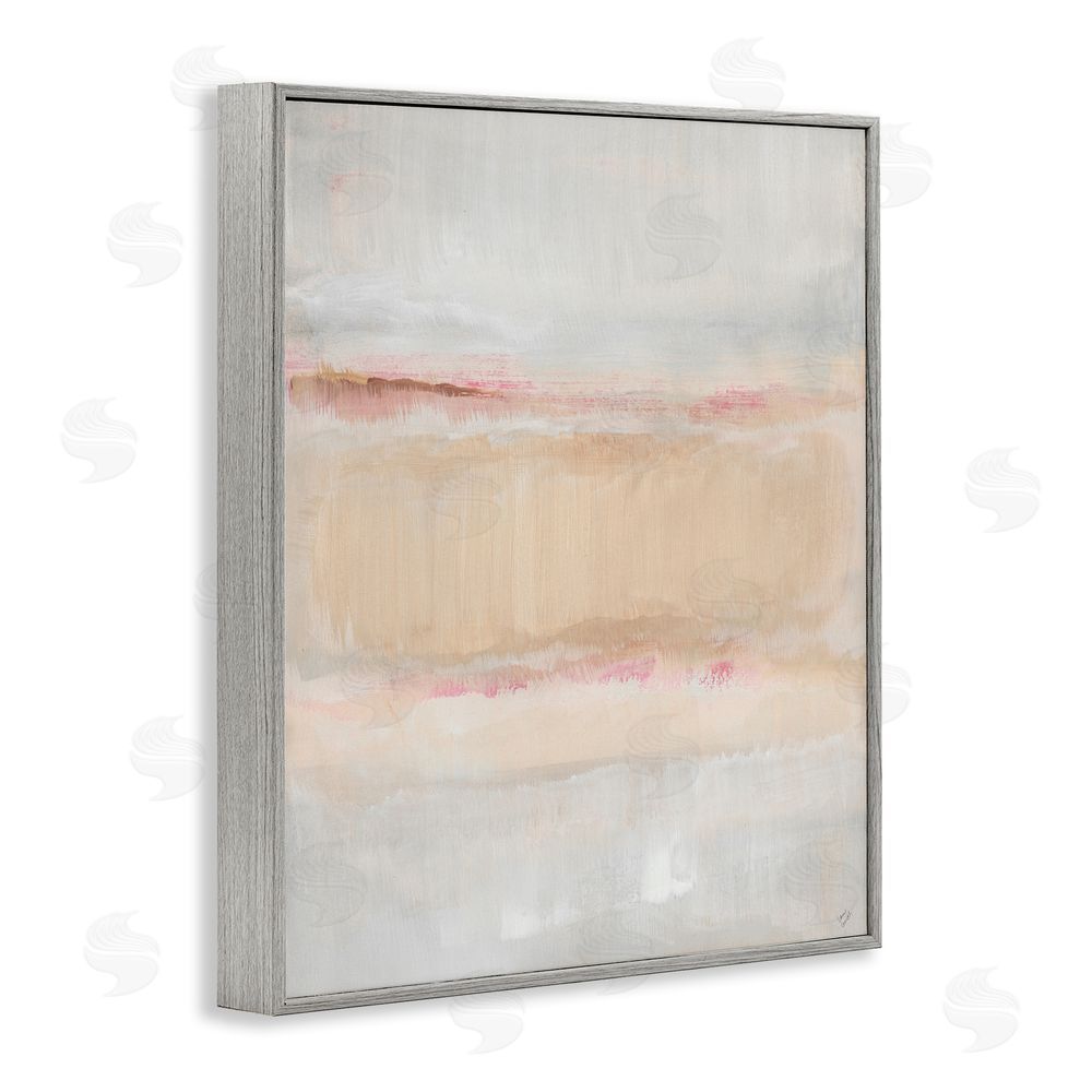 Lanie Loreth Restful Misty Landscape Gray Framed Giclee Wall Art Print