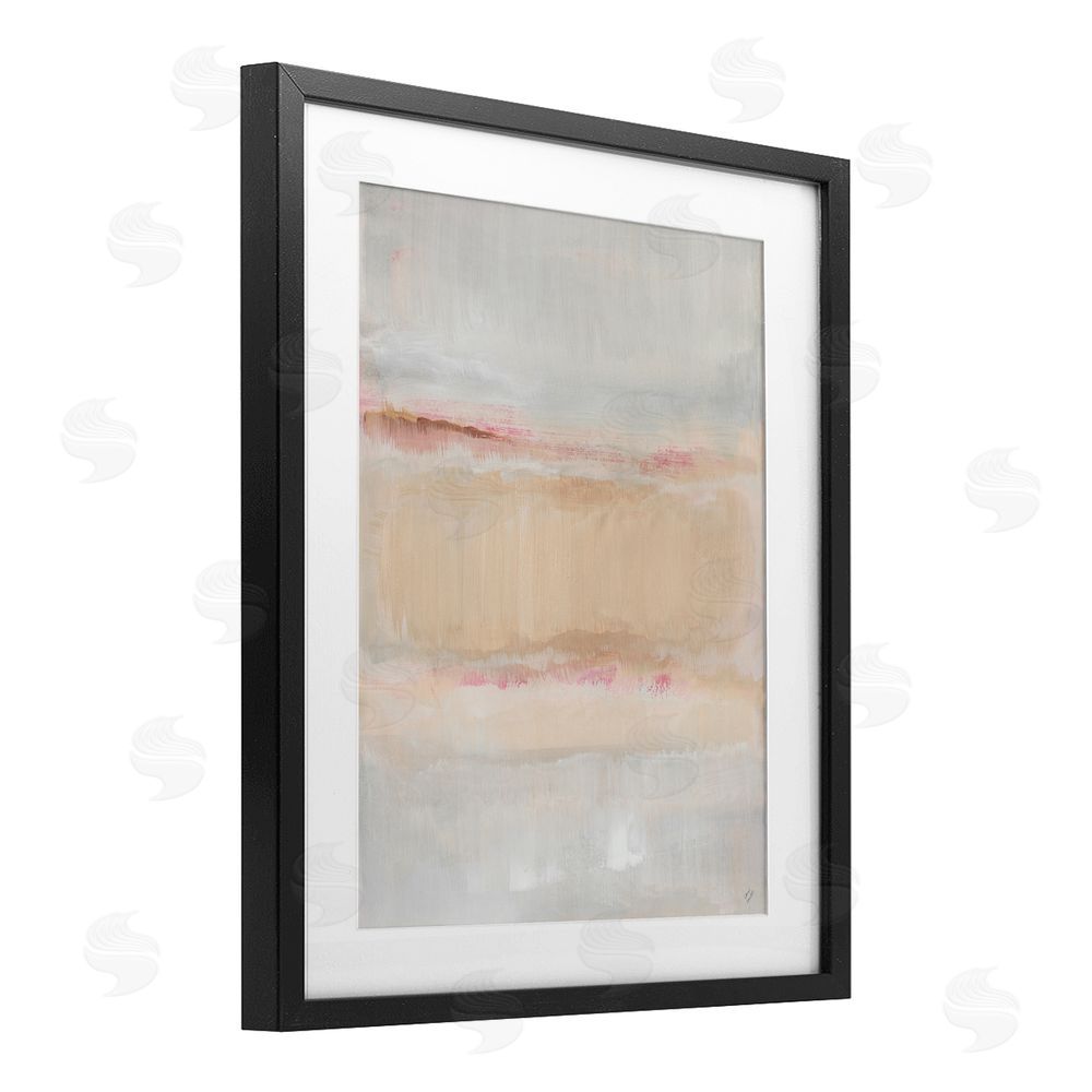 Lanie Loreth Restful Misty Landscape Black Framed Print Under Glass Wall Art