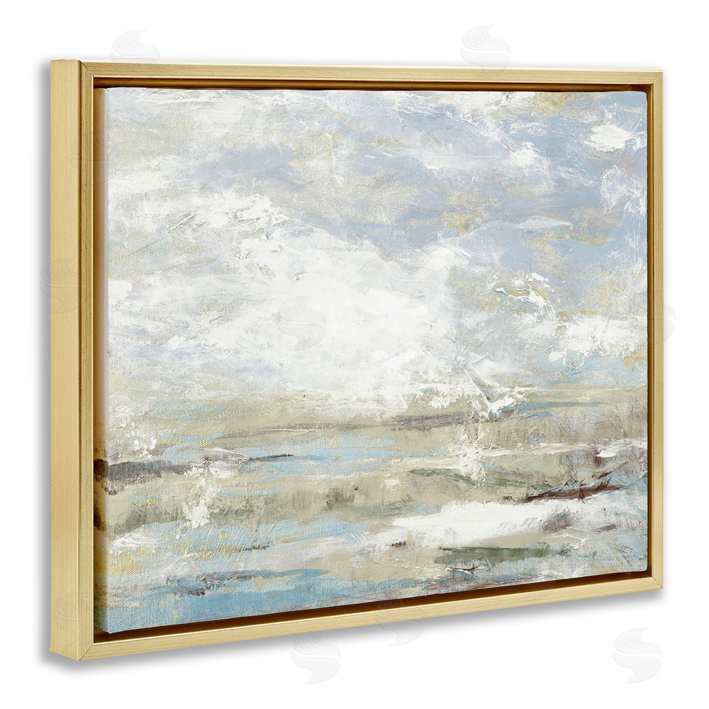 Sundance Graphics Morning Mood Impression Gold Floating Frame Canvas Wall Art Print