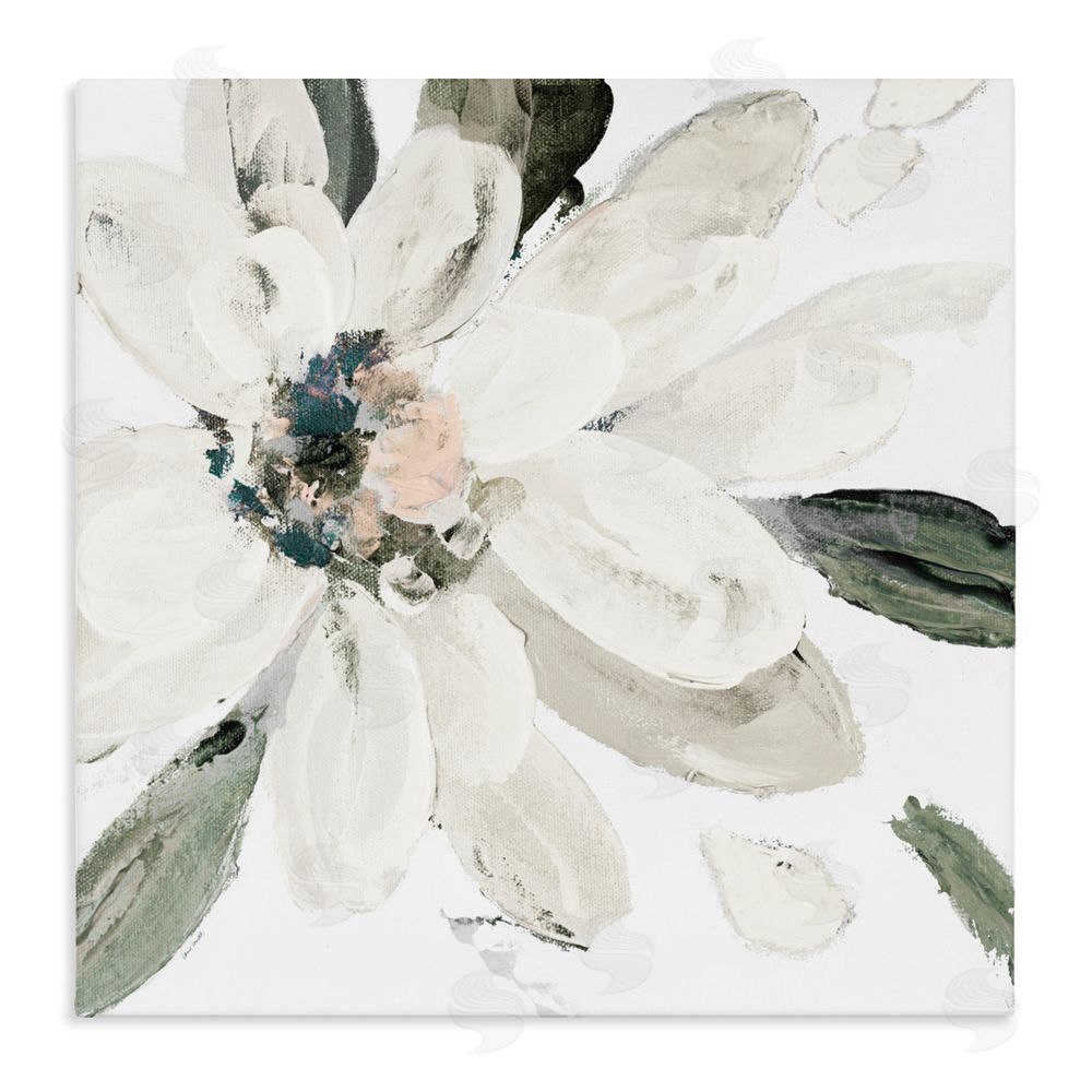 Sundance Graphics Naturally Blooming White Flower Canvas Wall Art Print