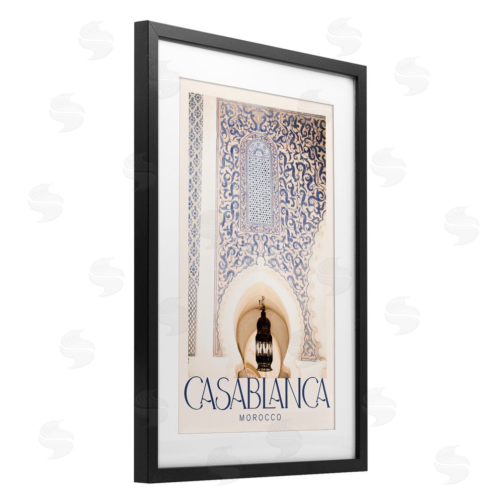 Emily Navas Ornate Casablanca Architecture Black Framed Print Under Glass Wall Art