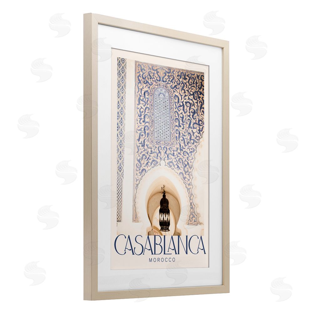 Emily Navas Ornate Casablanca Architecture Birch Framed Print Under Glass Wall Art