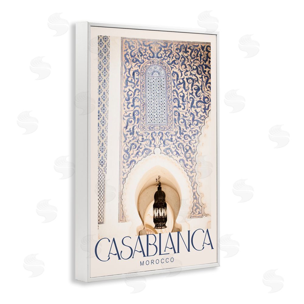 Emily Navas Ornate Casablanca Architecture White Framed Giclee Wall Art Print