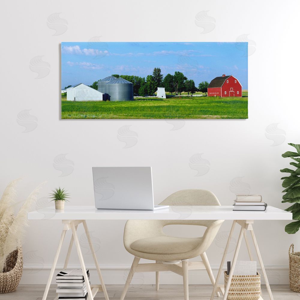 Sundance Graphics Barn with Silo Canvas Wall Art Print in Room