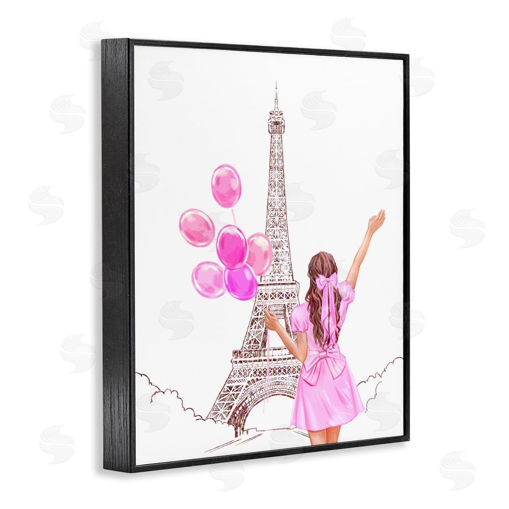 Ziwei Li Chic Paris Celebration Black Framed Giclee Wall Art Print