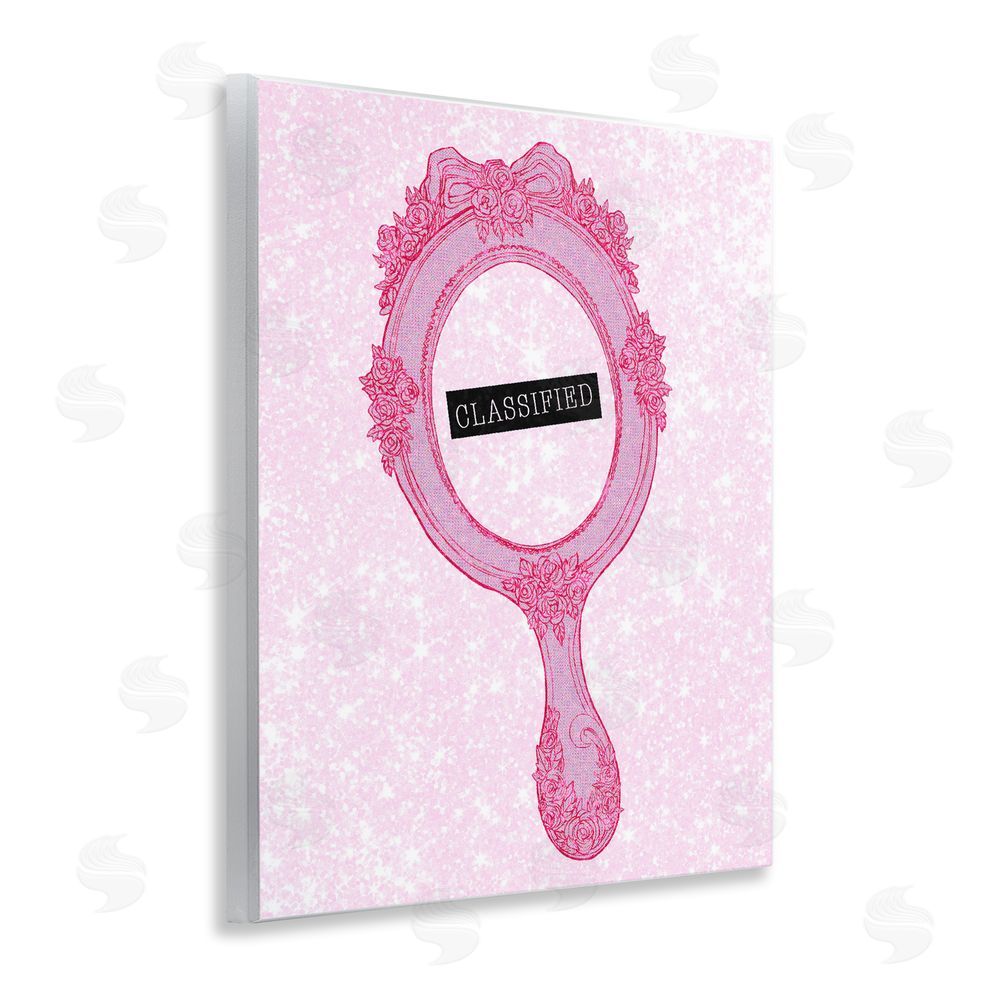 Ziwei Li Classified Ornate Pink Mirror Wall Plaque Art Print
