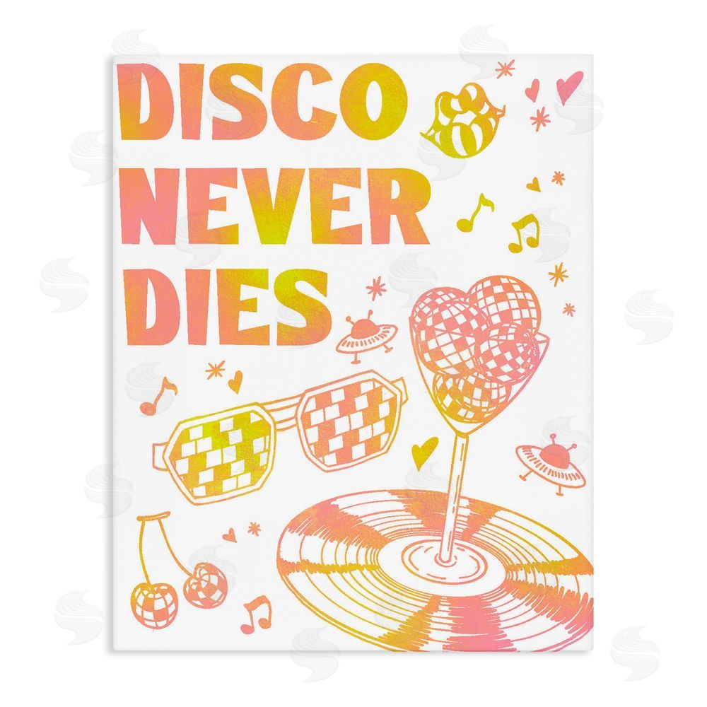 Ziwei Li Disco Never Dies Stretched Canvas Wall Art